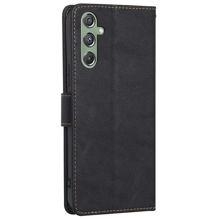 For Samsung Galaxy M34 5G / F34 5G Case RFID Blocking Leather Cover with Wallet Stand