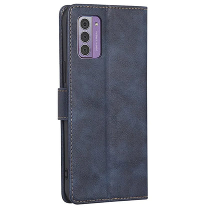 For Nokia G42 Case Cowhide Texture RFID Blocking Wallet Leather Cover