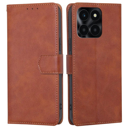 For Honor X6a 4G Case RFID Blocking PU Leather Stand Wallet Cover