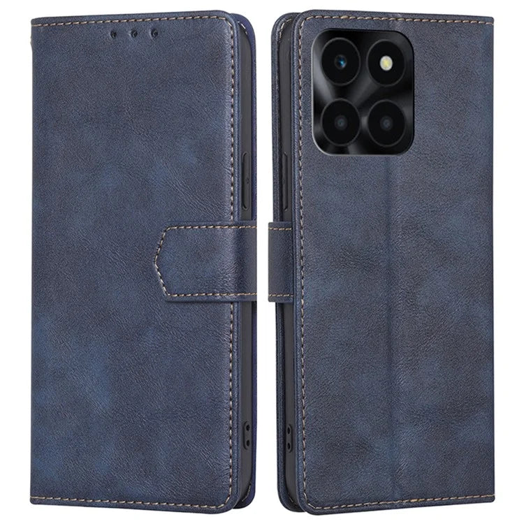 For Honor X6a 4G Case RFID Blocking PU Leather Stand Wallet Cover