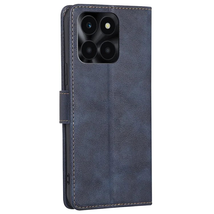 For Honor X6a 4G Case RFID Blocking PU Leather Stand Wallet Cover