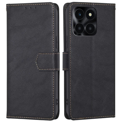 For Honor X6a 4G Case RFID Blocking PU Leather Stand Wallet Cover