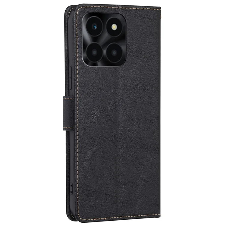 For Honor X6a 4G Case RFID Blocking PU Leather Stand Wallet Cover