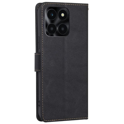 For Honor X6a 4G Case RFID Blocking PU Leather Stand Wallet Cover