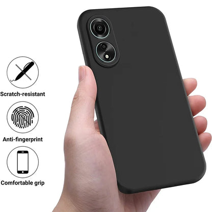 For Honor X5 Plus Case Liquid Silicone Soft Liner Protective Phone Cover with Strap