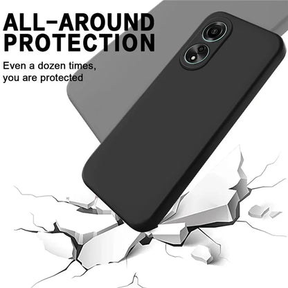 For Honor X5 Plus Case Liquid Silicone Soft Liner Protective Phone Cover with Strap