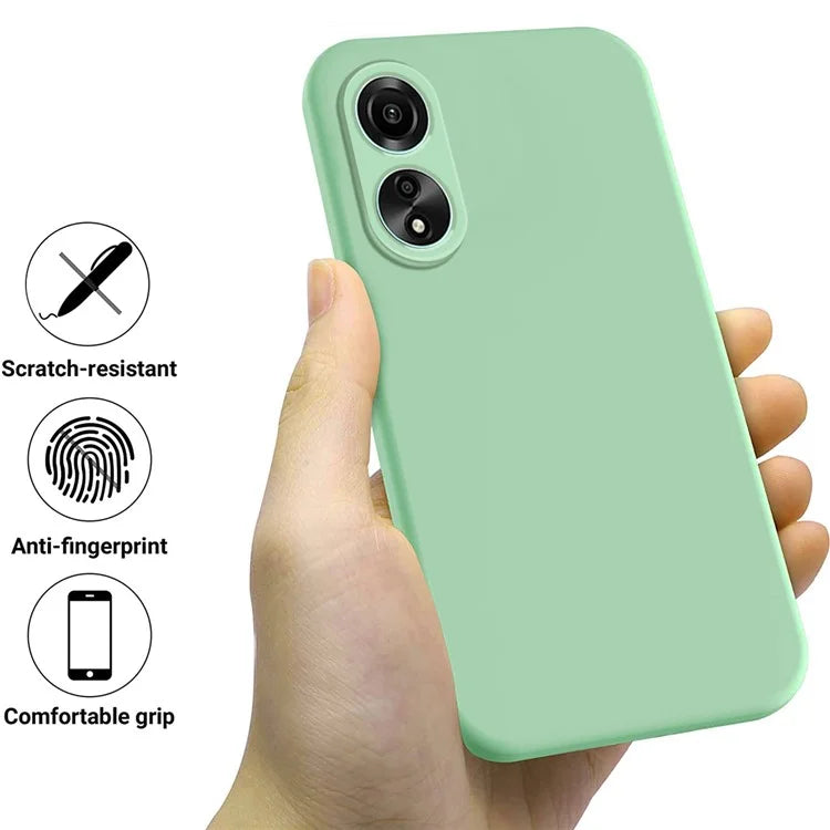 For Honor X5 Plus Case Liquid Silicone Soft Liner Protective Phone Cover with Strap