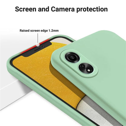 For Honor X5 Plus Case Liquid Silicone Soft Liner Protective Phone Cover with Strap