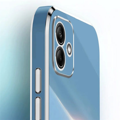 XINLI For Samsung Galaxy A05 4G Case Electroplating Edge Ring Kickstand TPU Cover