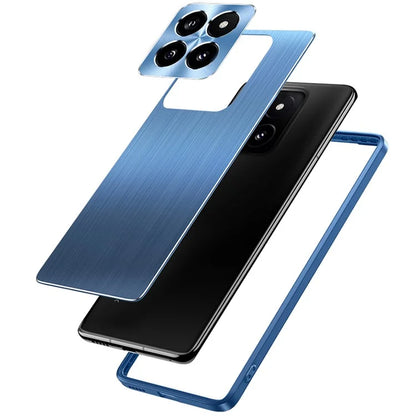 For Xiaomi 14 Case CD Veins Lens Protection Brushed Phone Cover