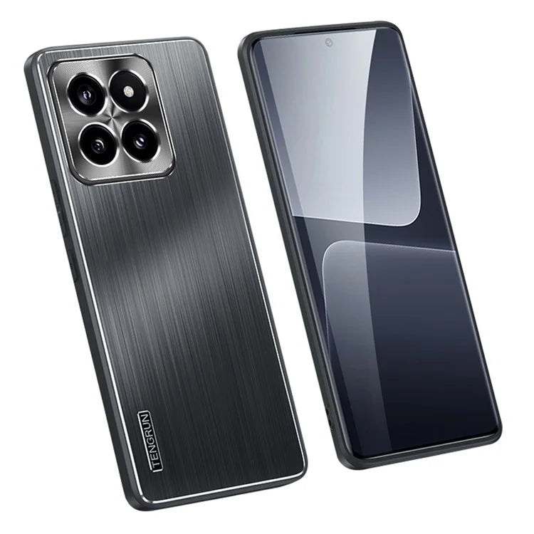 For Xiaomi 14 Case CD Veins Lens Protection Brushed Phone Cover