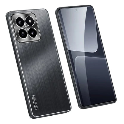 For Xiaomi 14 Case CD Veins Lens Protection Brushed Phone Cover