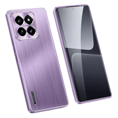 For Xiaomi 14 Case CD Veins Lens Protection Brushed Phone Cover