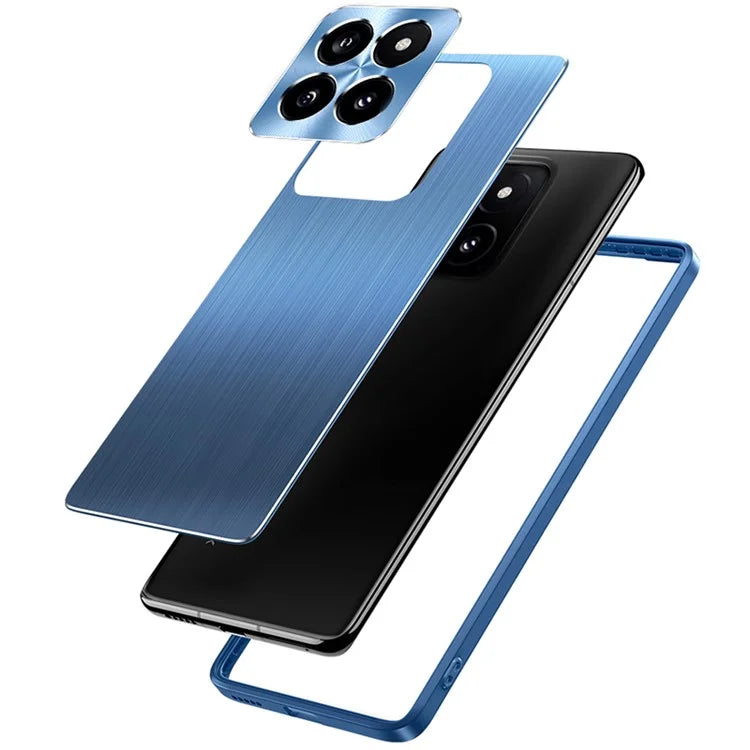 For Xiaomi 14 Case CD Veins Lens Protection Brushed Phone Cover