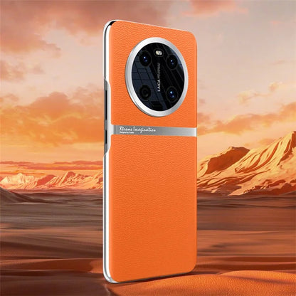 For Huawei Mate 40 Case Drop Proof PU Leather Coated PC Protective Phone Cover