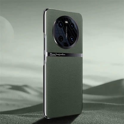 For Huawei Mate 40 Case Drop Proof PU Leather Coated PC Protective Phone Cover