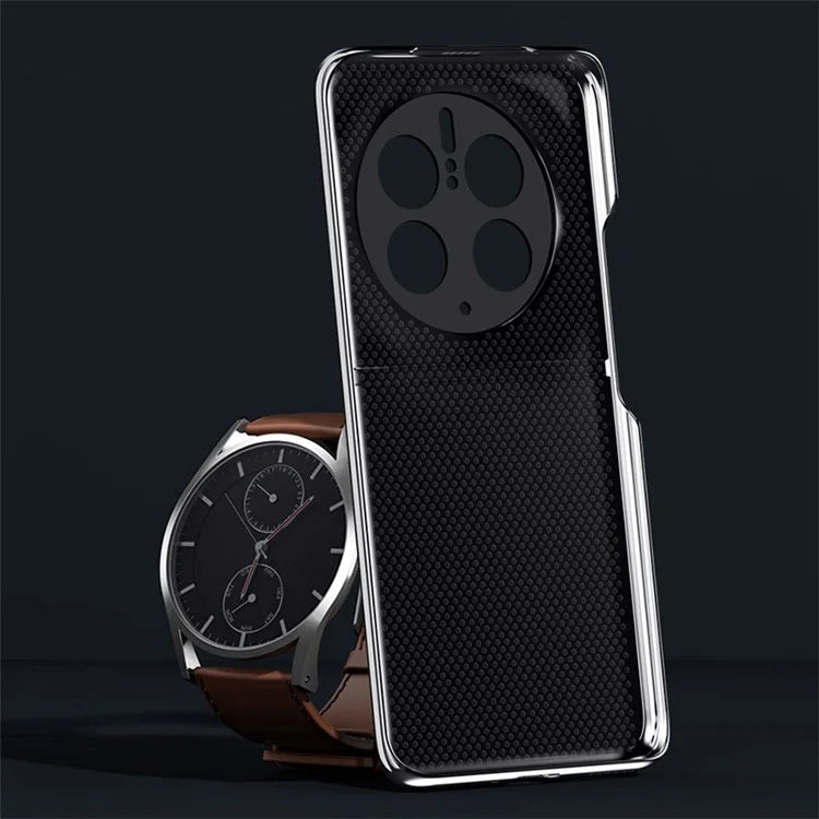 For Huawei Mate 50 4G Case PU Leather Coated Hard PC Fall Proof Phone Cover