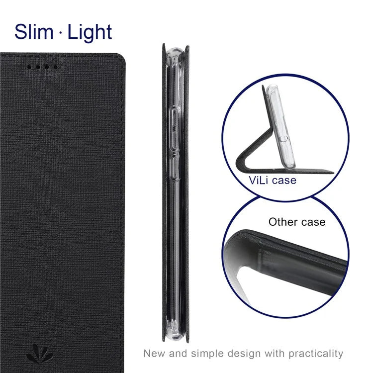 VILI DMX Series For Oppo Reno10 5G (Global) / Reno10 Pro 5G (Global) Case Card Holder Leather Cover