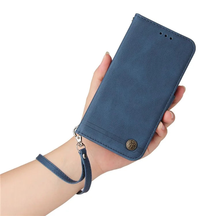 For Xiaomi 14 Pro Case Imprinted Skin-touch Phone Cover PU Leather Stand Wallet