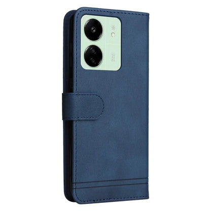 For Xiaomi Redmi 13C 4G / Poco C65 4G Case Skin-touch PU Leather Stand Wallet Shockproof Phone Shell