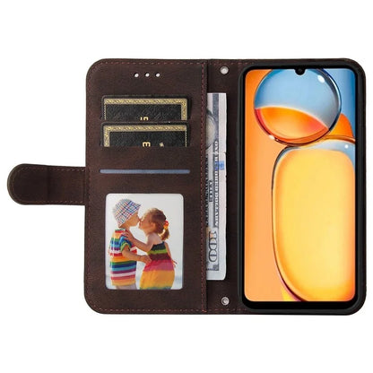 For Xiaomi Redmi 13C 4G / Poco C65 4G Case Skin-touch PU Leather Stand Wallet Shockproof Phone Shell