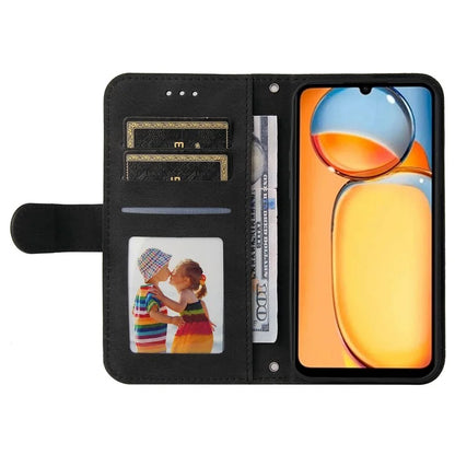 For Xiaomi Redmi 13C 4G / Poco C65 4G Case Skin-touch PU Leather Stand Wallet Shockproof Phone Shell