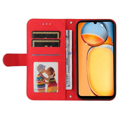 For Xiaomi Redmi 13C 4G / Poco C65 4G Case Skin-touch PU Leather Stand Wallet Shockproof Phone Shell
