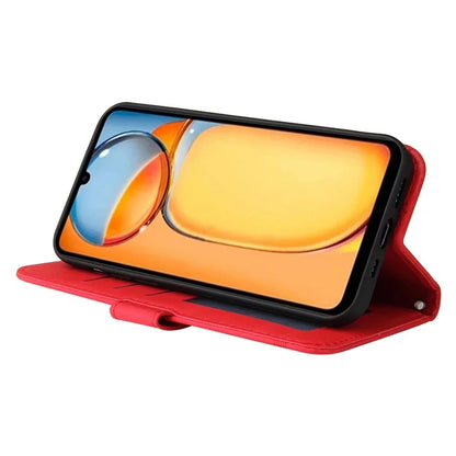For Xiaomi Redmi 13C 4G / Poco C65 4G Case Skin-touch PU Leather Stand Wallet Shockproof Phone Shell
