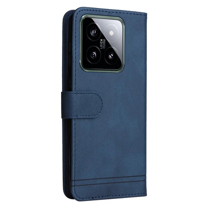 For Xiaomi 14 Phone Shell Imprinted Skin-touch PU Leather Stand Wallet Mobile Case