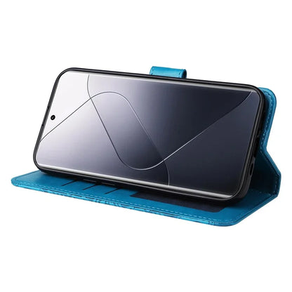 For Xiaomi 14 Pro Case PU Leather Stand Wallet Sunflower Pattern Phone Cover