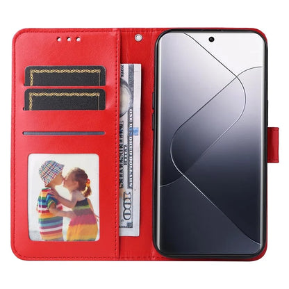 For Xiaomi 14 Pro Case PU Leather Stand Wallet Sunflower Pattern Phone Cover