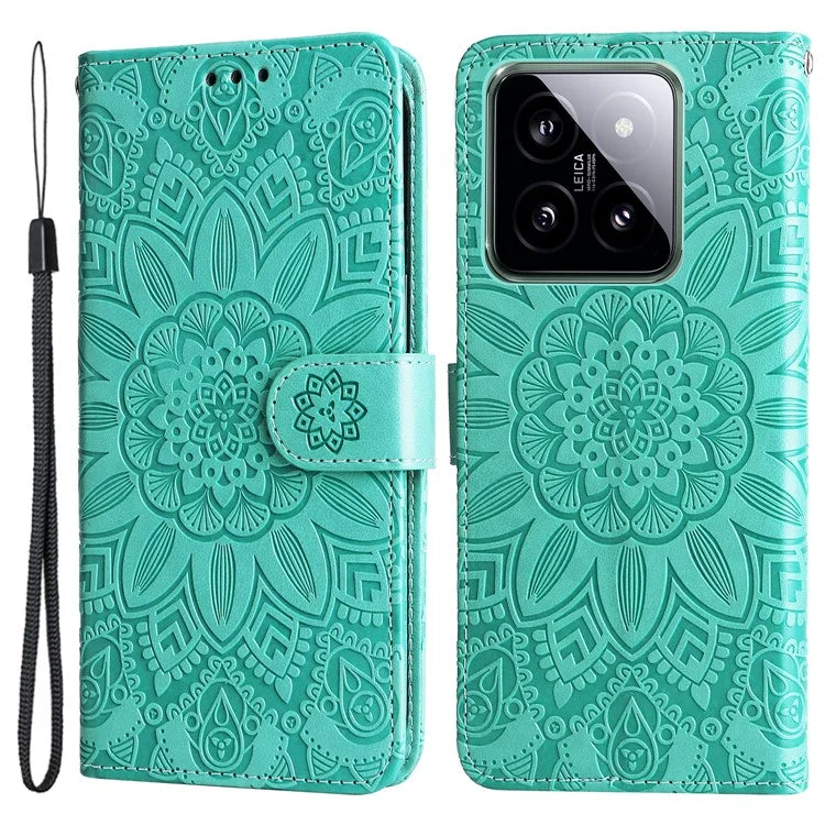 For Xiaomi 14 Case Stand Wallet Shockproof PU Leather Smartphone Cover
