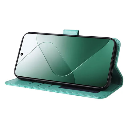 For Xiaomi 14 Case Stand Wallet Shockproof PU Leather Smartphone Cover