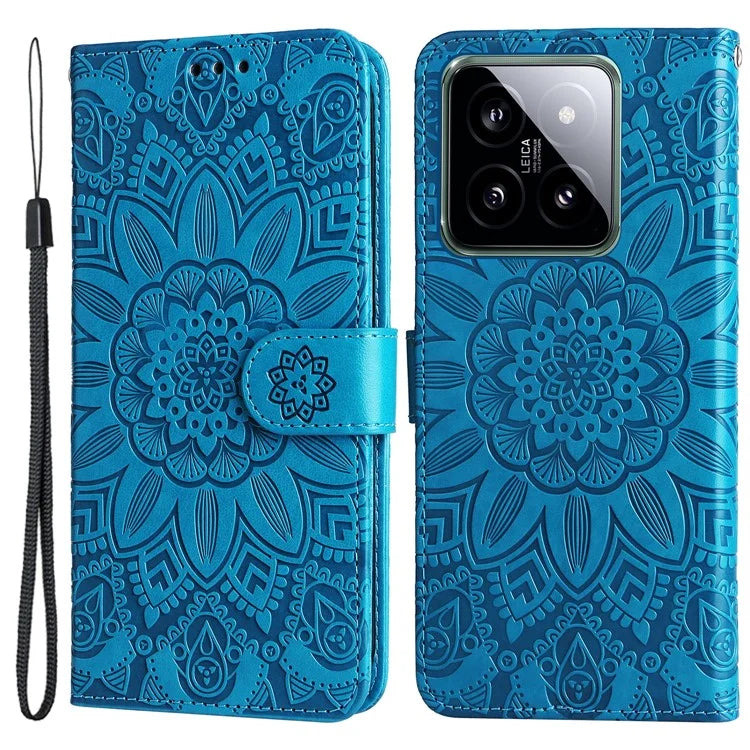 For Xiaomi 14 Case Stand Wallet Shockproof PU Leather Smartphone Cover