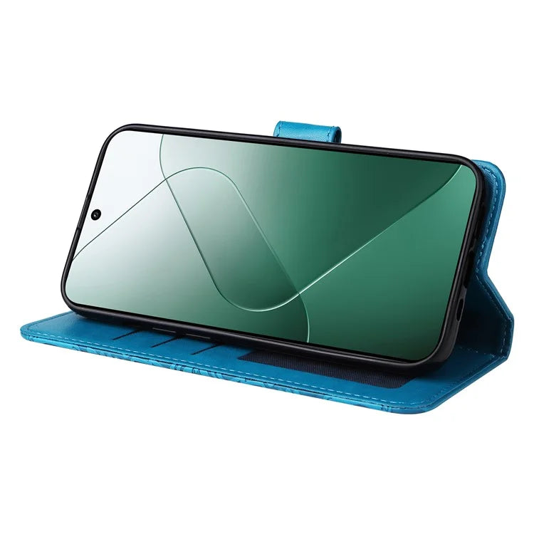For Xiaomi 14 Case Stand Wallet Shockproof PU Leather Smartphone Cover