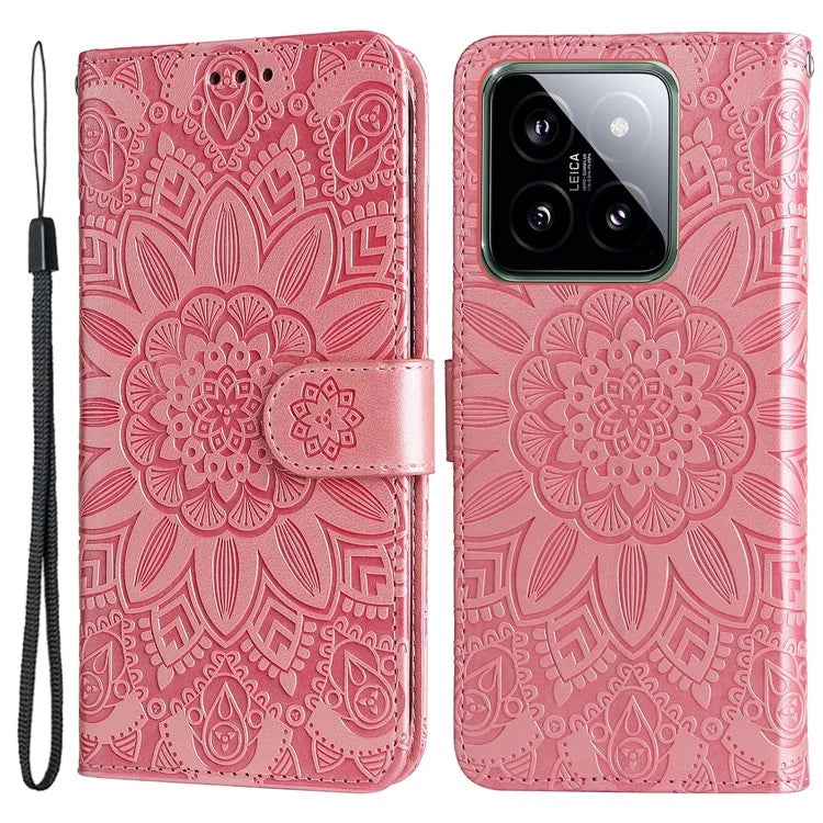 For Xiaomi 14 Case Stand Wallet Shockproof PU Leather Smartphone Cover