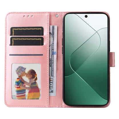 For Xiaomi 14 Case Stand Wallet Shockproof PU Leather Smartphone Cover