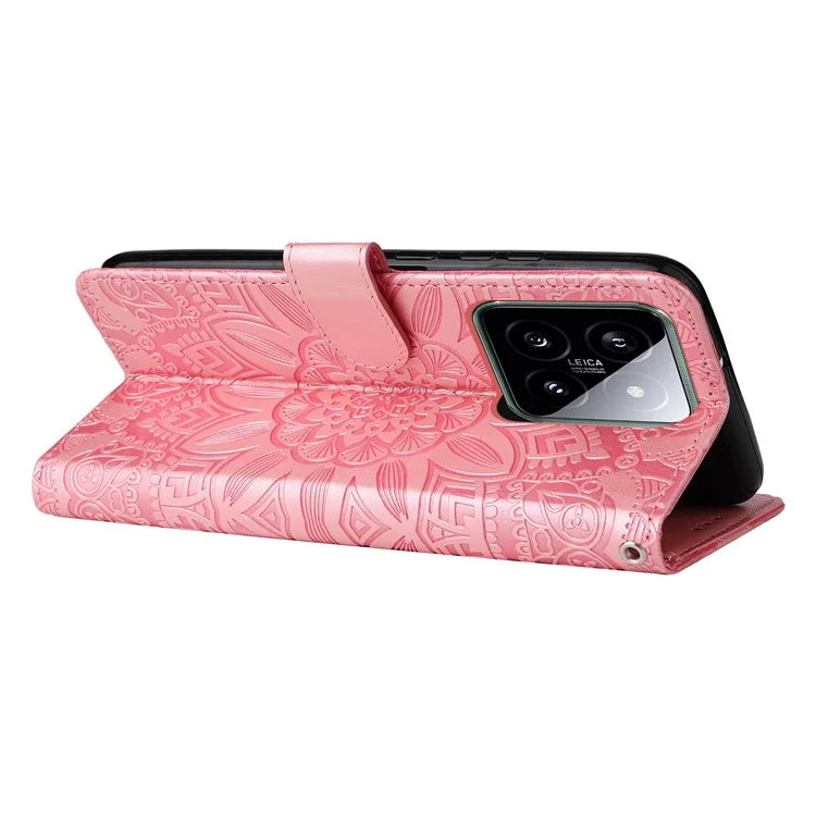 For Xiaomi 14 Case Stand Wallet Shockproof PU Leather Smartphone Cover