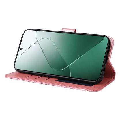 For Xiaomi 14 Case Stand Wallet Shockproof PU Leather Smartphone Cover