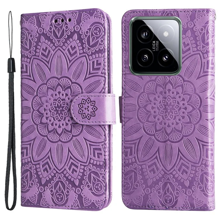 For Xiaomi 14 Case Stand Wallet Shockproof PU Leather Smartphone Cover