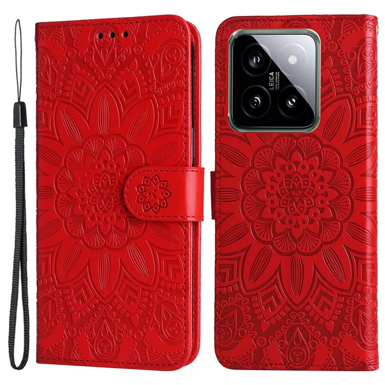 For Xiaomi 14 Case Stand Wallet Shockproof PU Leather Smartphone Cover