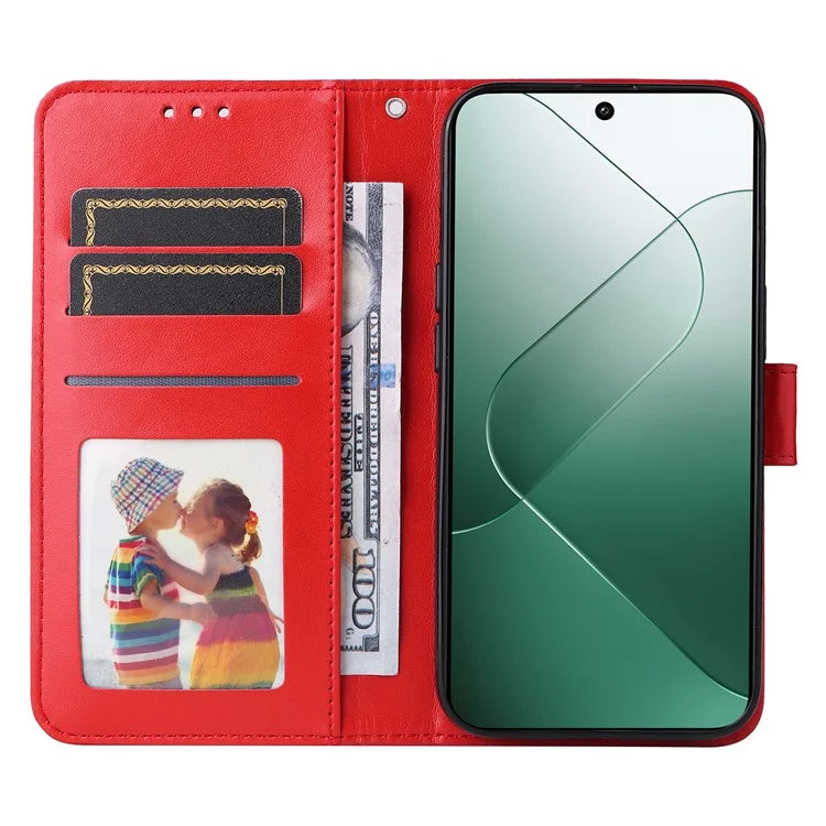 For Xiaomi 14 Case Stand Wallet Shockproof PU Leather Smartphone Cover