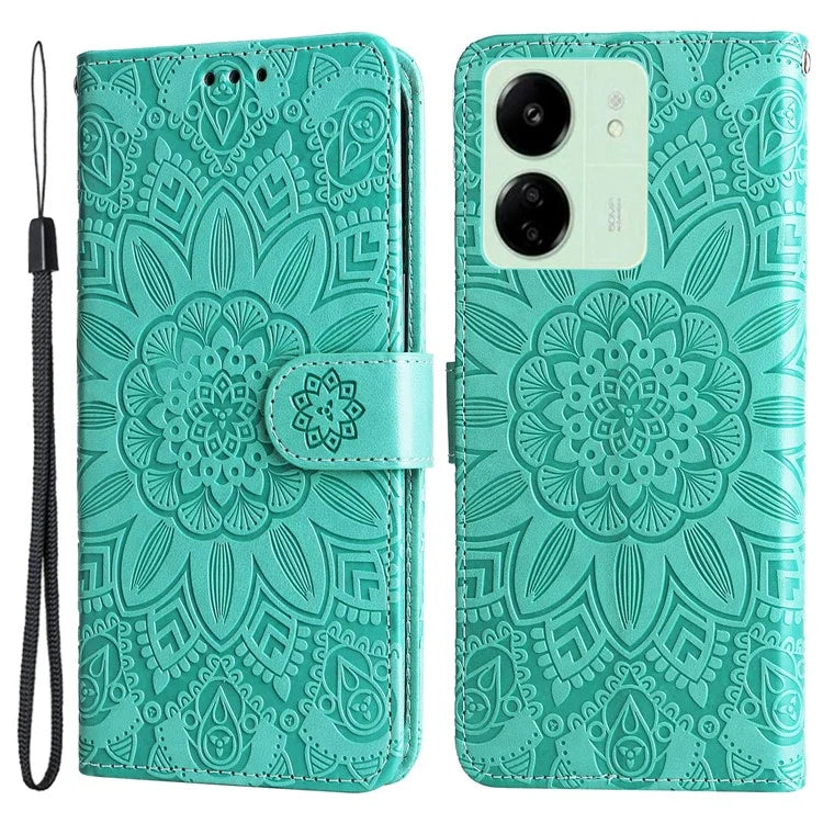 For Xiaomi Redmi 13C 4G / Poco C65 4G Phone Case Anti-fall PU Leather Stand Wallet Cover