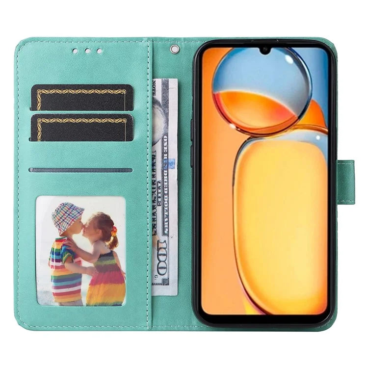 For Xiaomi Redmi 13C 4G / Poco C65 4G Phone Case Anti-fall PU Leather Stand Wallet Cover