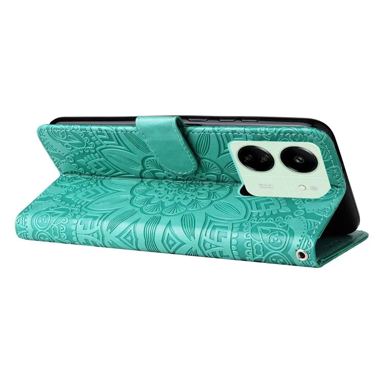 For Xiaomi Redmi 13C 4G / Poco C65 4G Phone Case Anti-fall PU Leather Stand Wallet Cover