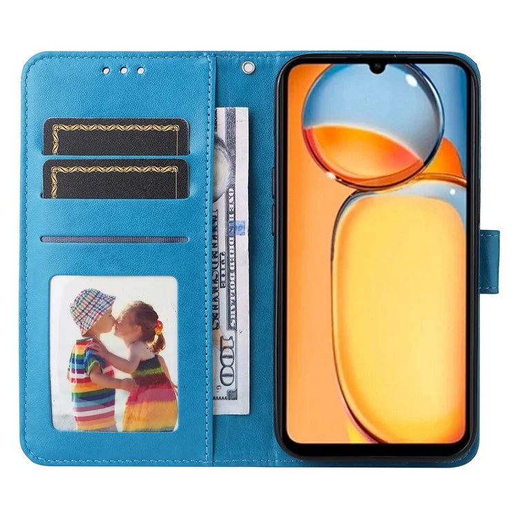 For Xiaomi Redmi 13C 4G / Poco C65 4G Phone Case Anti-fall PU Leather Stand Wallet Cover
