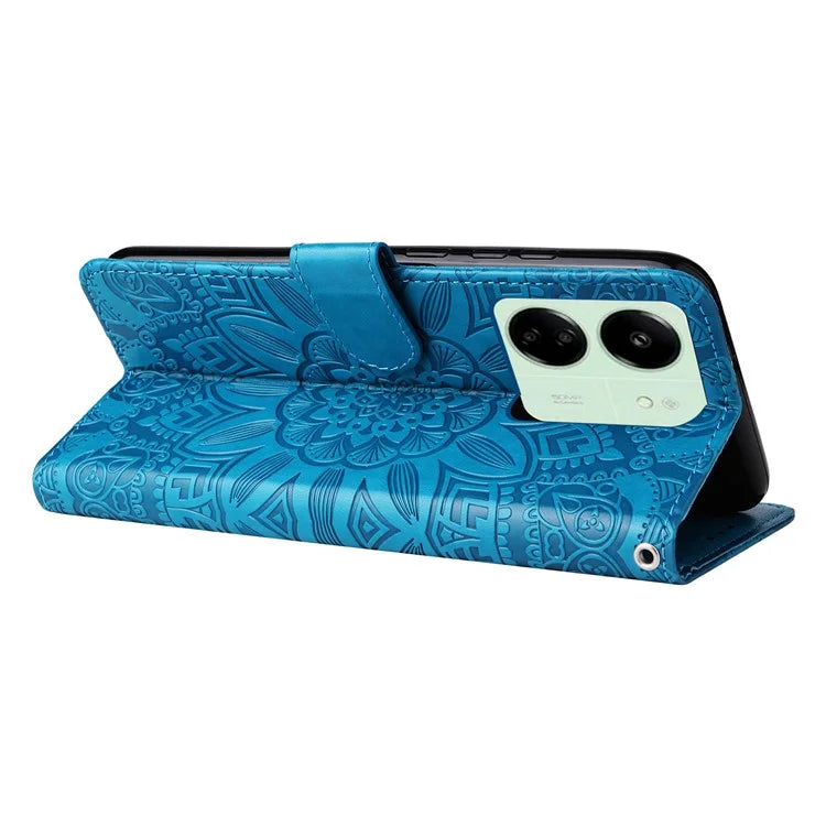 For Xiaomi Redmi 13C 4G / Poco C65 4G Phone Case Anti-fall PU Leather Stand Wallet Cover