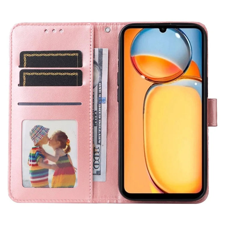 For Xiaomi Redmi 13C 4G / Poco C65 4G Phone Case Anti-fall PU Leather Stand Wallet Cover