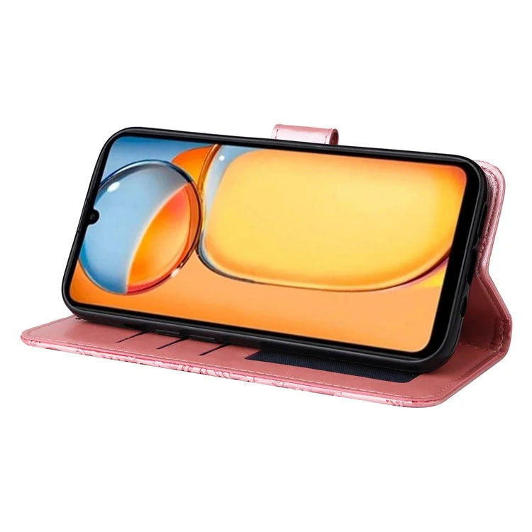 For Xiaomi Redmi 13C 4G / Poco C65 4G Phone Case Anti-fall PU Leather Stand Wallet Cover