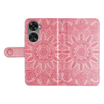For Huawei nova 11 SE Case Sunflower Imprinted PU Leather Wallet Cover